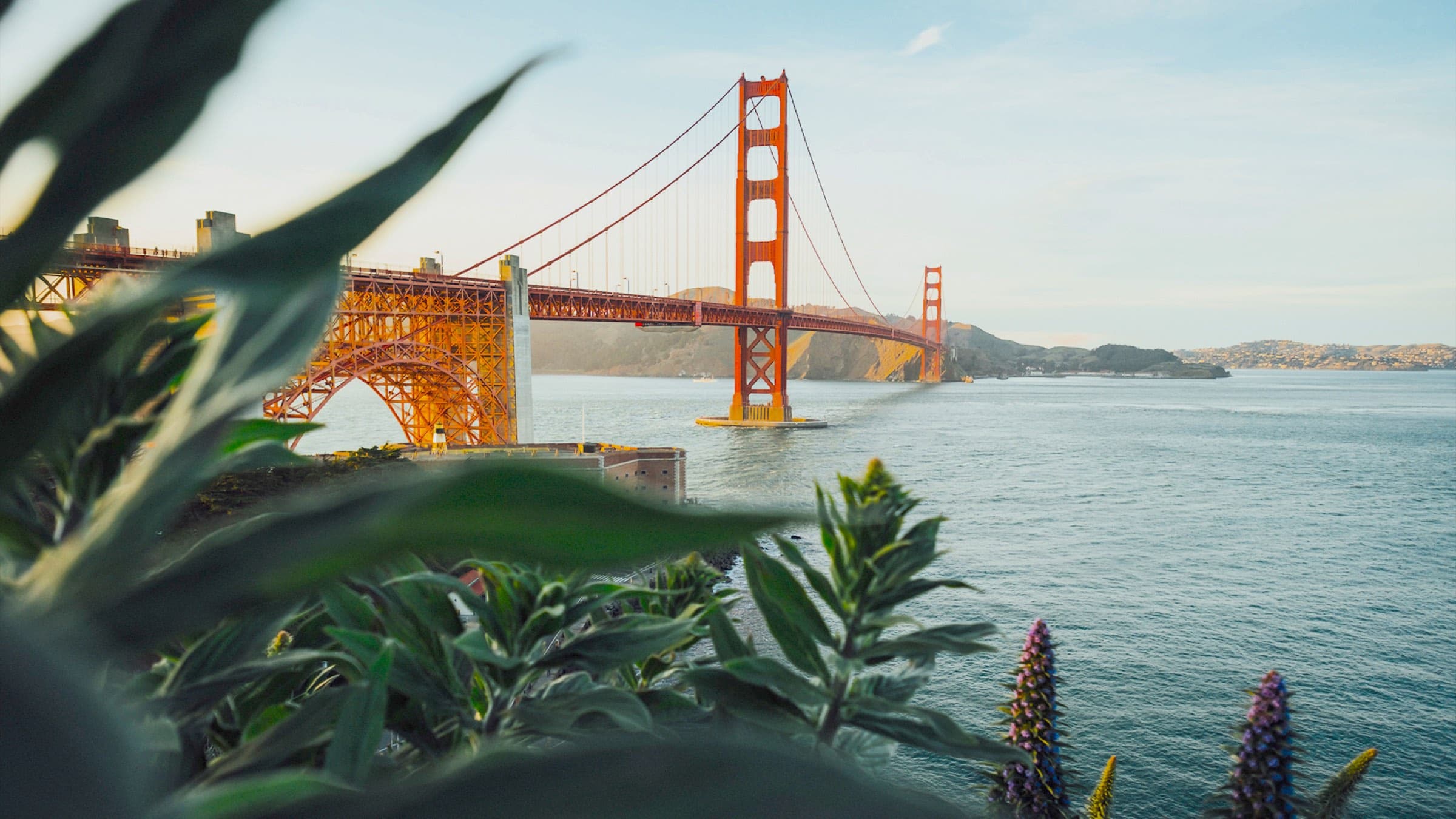 The Golden Gate Bridge and San Francisco Bay